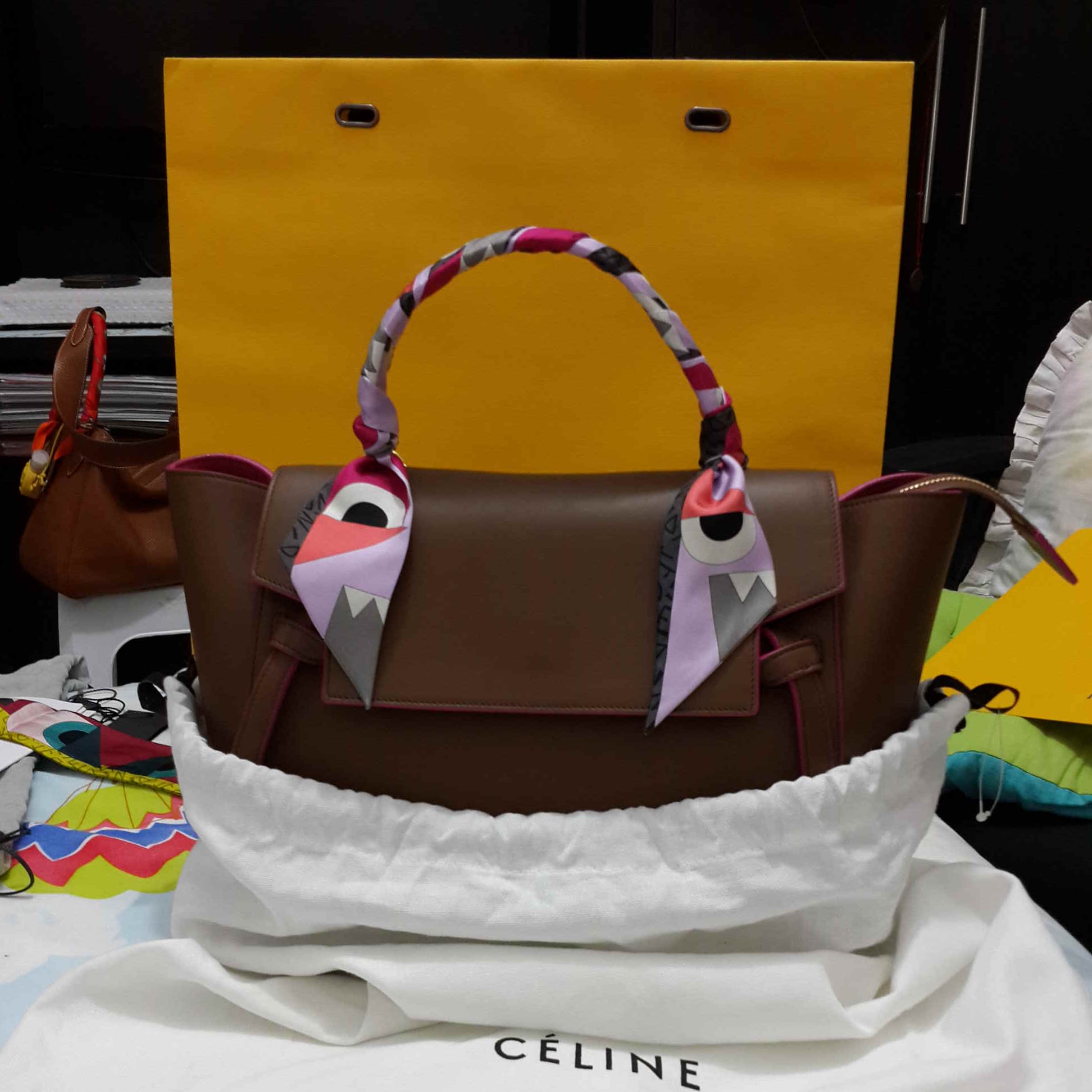celine a4 leather bag  
